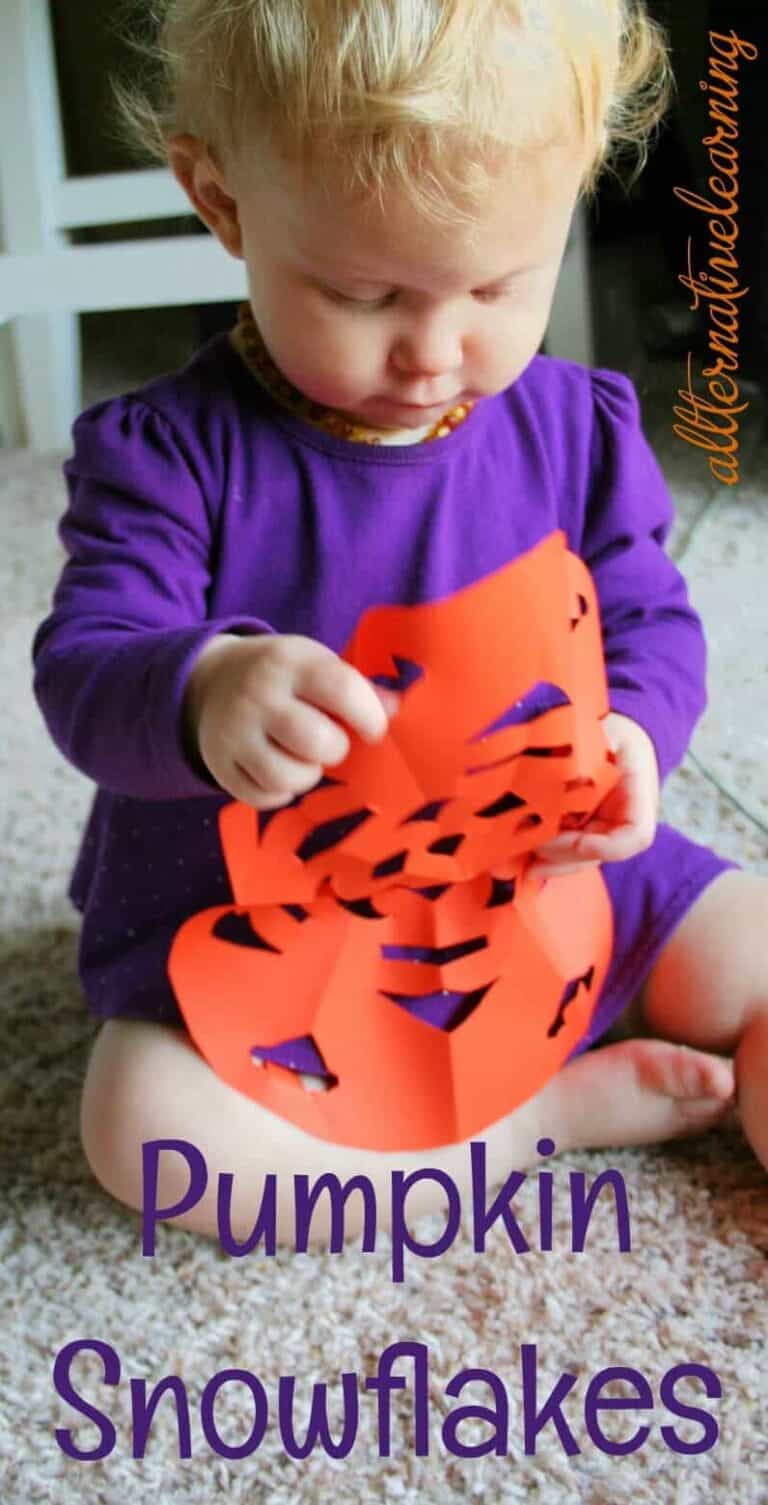 Pumpkin craft snowflake tutorial
