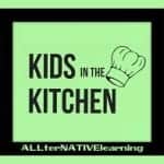 kids in the kitchen playing with food