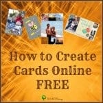 Multiple photo cards displayed - how to create cards online