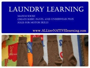 Laundry Learning for Toddlers and Pre-schoolers