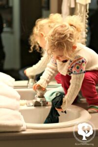 kids cleaning without chemicals