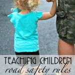 Simple rules to teach children to be safe around the street - includes free printable