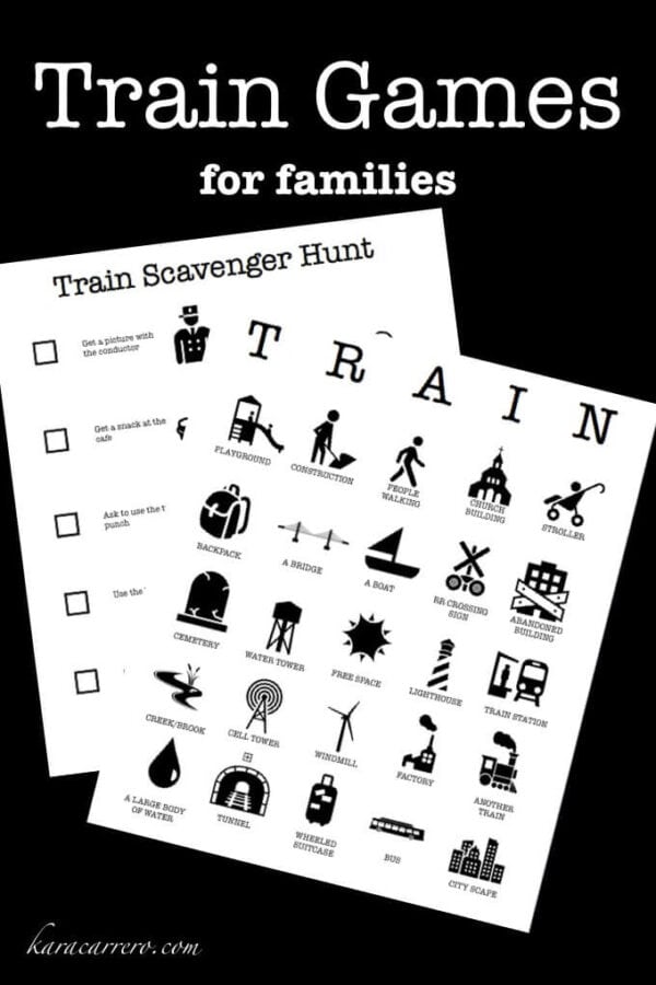 Train Games - Train Bingo for families