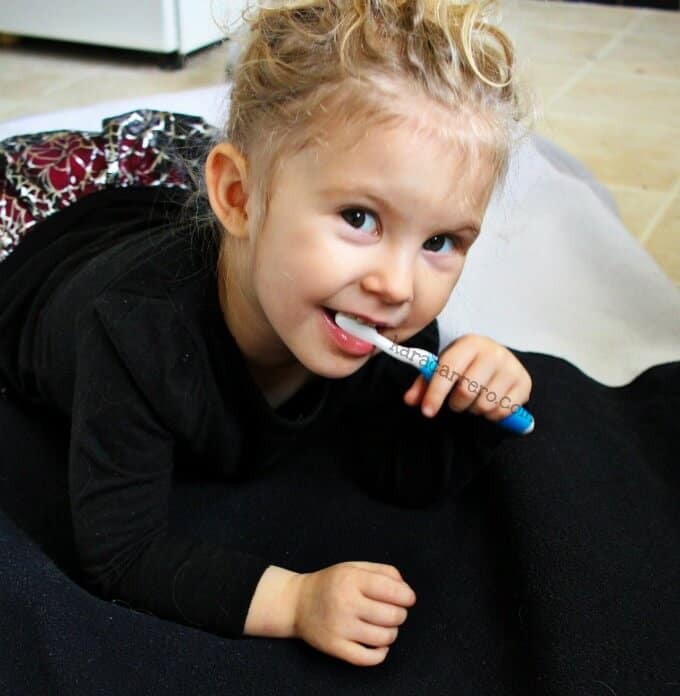 The bedtime story is just as important as brushing teeth