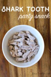 Shark tooth party snack for Shark Week, Finding Nemo, Finding Dory, or an Octonauts party!