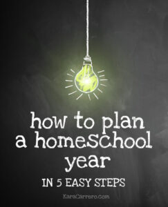Home to plan a successful homeschool year