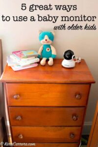 5 great ways to use a video baby monitor with toddlers, preschoolers, and older kids.