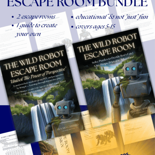 The Wild Robot Educational Escape Room Bundle (Ages 5-15)