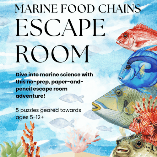Marine Food Chain Escape Room: Ocean Web Detectives (no-prop, no-lock)