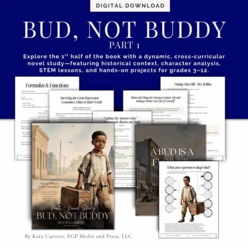 Bud, Not Buddy PART 1 Novel Study: Cross-Curricular Journey of Identity + Resilience