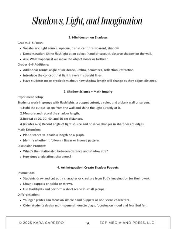 Bud, Not Buddy PART 1 Novel Study: Cross-Curricular Journey of Identity + Resilience - Image 3