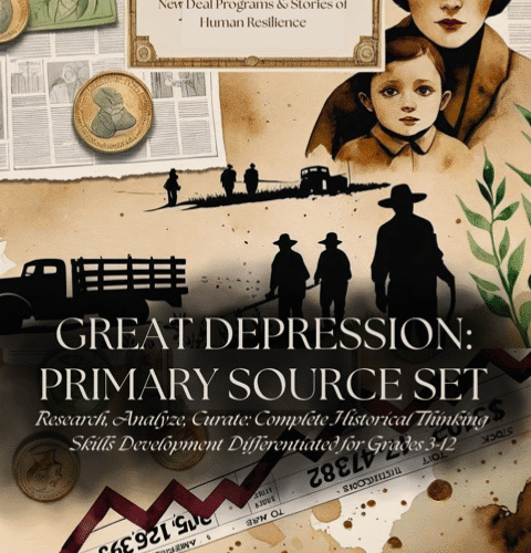 Great Depression Primary Sources: Age-Adapted Teaching Pack Grades 3-12