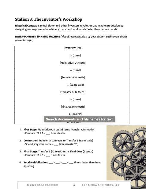 Mill Workers' Challenge: Interactive Industrial Revolution Escape Room & Learning Quest - Image 3