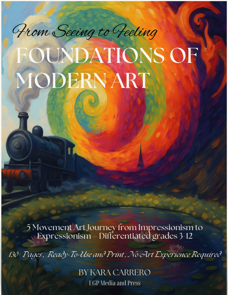 Foundations of Modern Art Unit Study + Art Trivia Game and Copy Work across 5 Art Movements! - Image 2