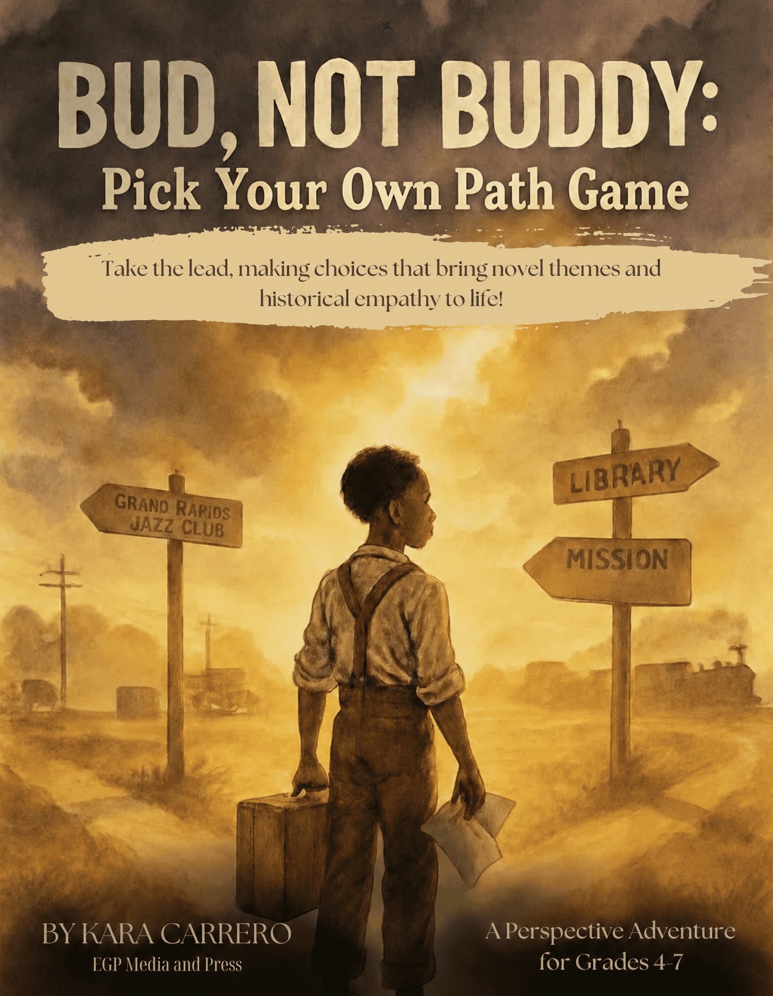 Bud, Not Buddy Pick Your Own Path Game to teach Great Depression Themes