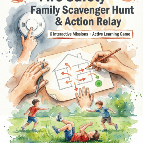 Fire Safety Scavenger Hunt & Relay Game | Family Activities