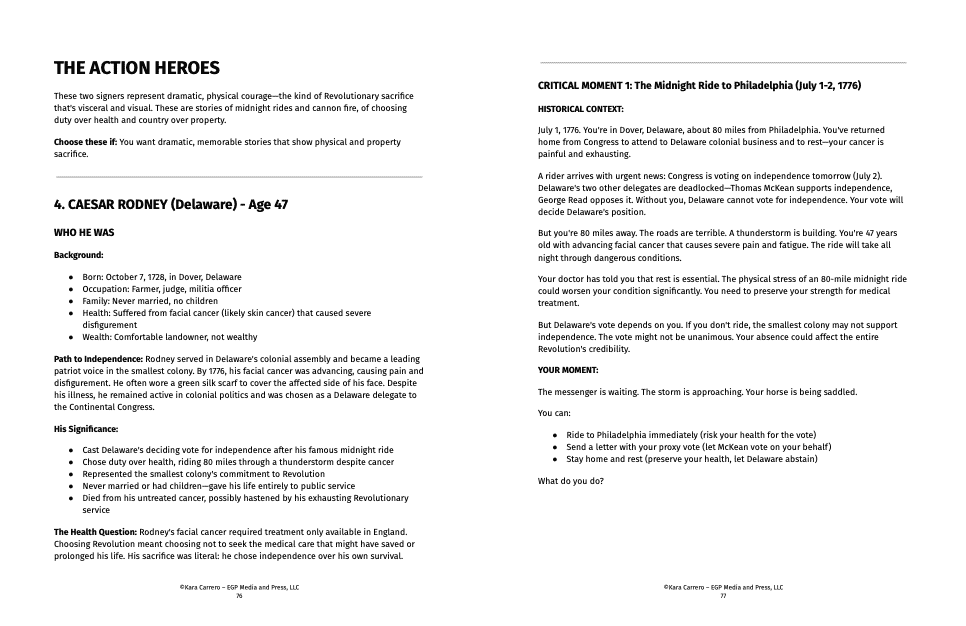 A Signer's Day: The Recommended 12 Declaration Signers | Interactive Revolutionary War Curriculum Grades 6-12 | 250th Anniversary Edition - Image 3