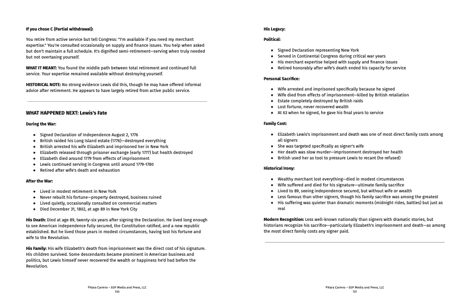 A Signer's Day: The Recommended 12 Declaration Signers | Interactive Revolutionary War Curriculum Grades 6-12 | 250th Anniversary Edition - Image 2