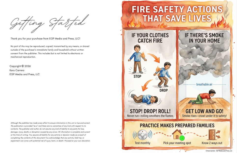 Fire Safety Scavenger Hunt & Relay Game | Family Activities - Image 3