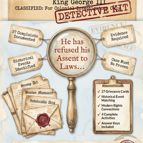 The Grievances Detective Kit: Declaration of Independence 250th Anniversary Edition