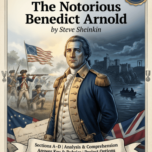 The Notorious Benedict Arnold Novel Companion Guide for grades 6-12