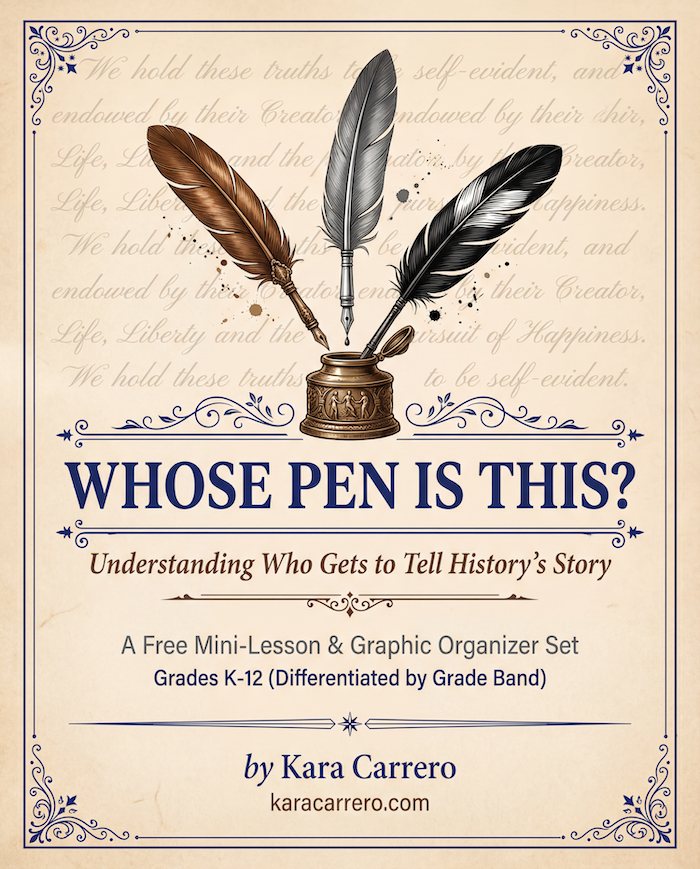Whose Pen Is This? Free Historical Perspective Lesson for K-12 | Teaching Students to Question Sources
