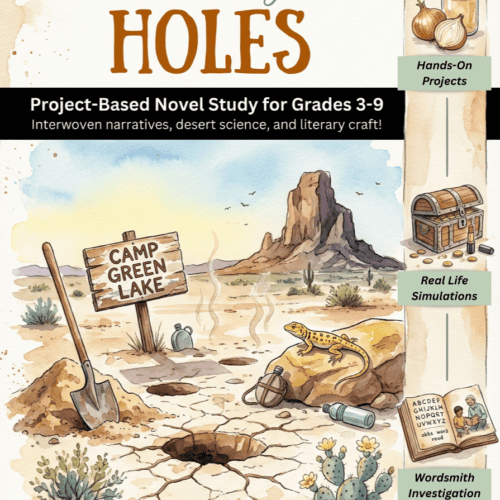 Holes Project-Based Novel Study - Differentiated Mini Unit - Grades 3-9+