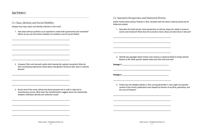 Comprehension guide interior