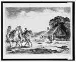 George Washington, Edmund Pendleton, and Patrick Henry riding to the First Continental Congress, 1774